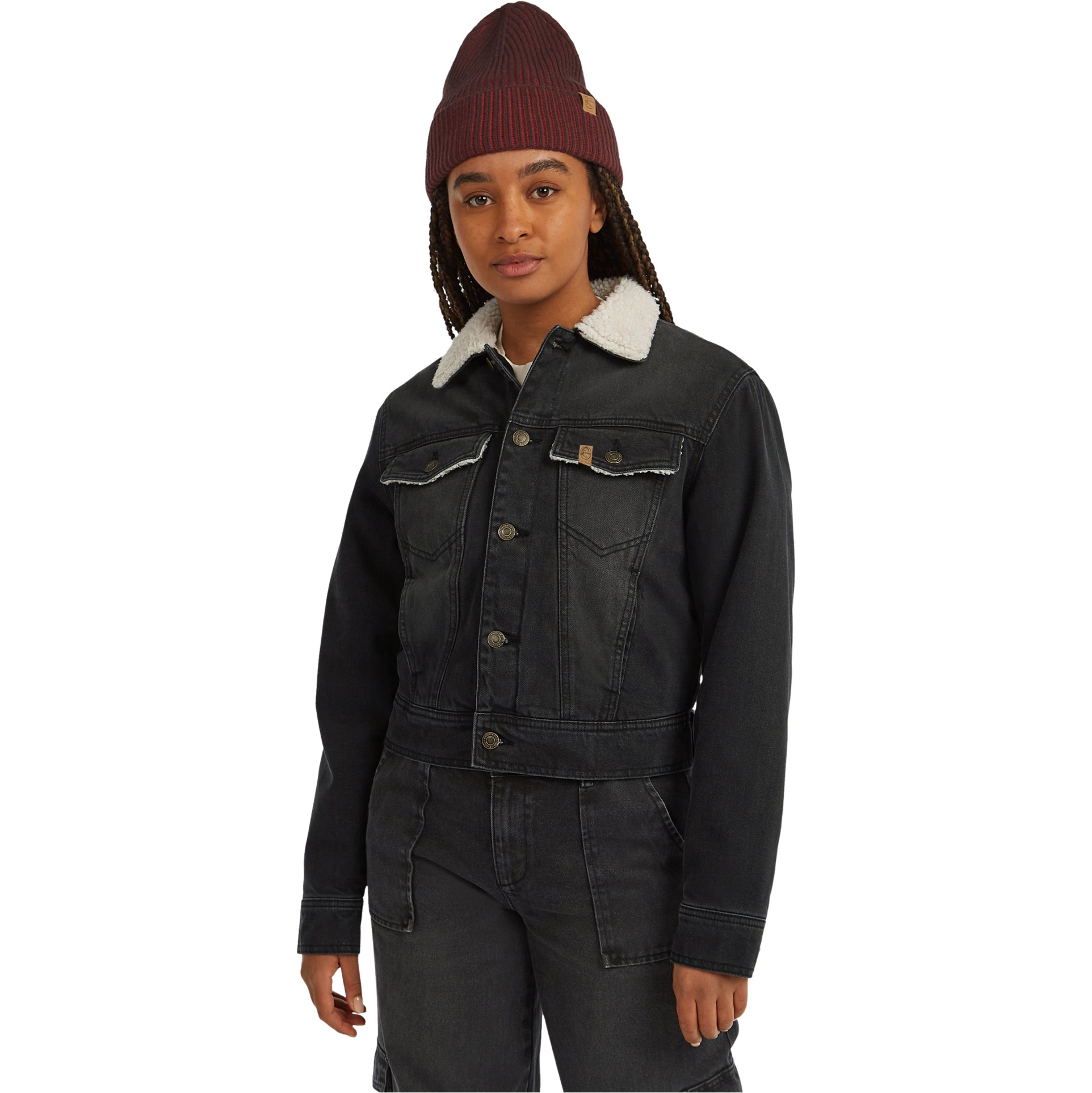 2025 O'Neill Womens O'Riginals Denim Jacket 500146 - Black Out